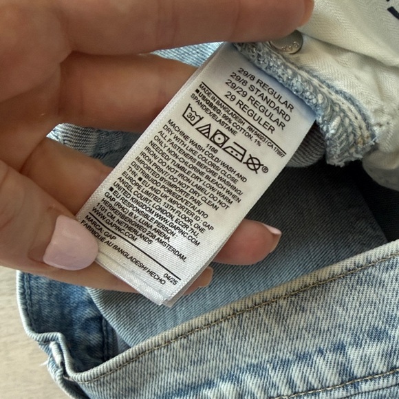 Gap Low Rise '90s Loose Jeans Light Blue Indigo Size 29 - Picture 11 of 11